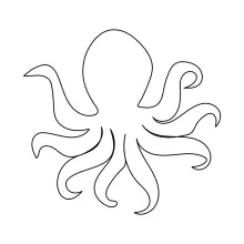 One-Line Octopus Drawing to Reinforce Form Mapping and Limb Control