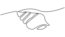 One-Line Seashell Drawing for Simple Shape Repetition and Focus