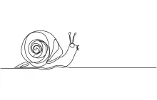 Learn to Draw a Snail in One Line to Boost Hand Control and Patience