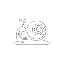 Draw an Exotic Spiral-Shell Snail in One Line: Creative Practice for Unique Forms