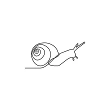Draw a Snail in One Line: A Calming Exercise for Focused Line Drawing