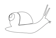 One-Line Snail Drawing for Building Fine Motor Skills and Shape Memory