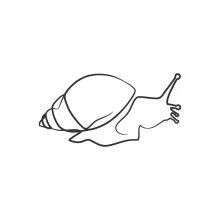 Build Drawing Focus with Easy One-Line Snail Art