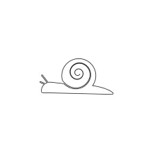 Practice Snail One-Line Art to Improve Fine Motor Skills