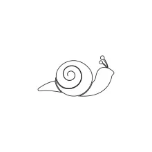 Snail One-Line Drawing for Shape Recognition and Artistic Simplicity