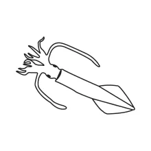 Easy Squid One-Line Drawing to Build Drawing Confidence and Focus