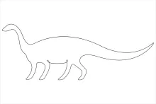 Easy Brachiosaurus Art in One Line: Great for Simple Dinosaur Lessons