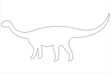 One Line Tall Dinosaur Drawing: Build Drawing Skills with the Brachiosaurus