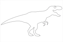 Simple Brachiosaurus Line Drawing: Explore Dinosaur Shapes Step by Step