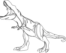 One Line Tyrannosaurus Drawing for Beginners: Build Confidence with Dinosaur Art