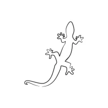 One Line Lizard Form Drawing: Easy Way to Sketch Reptiles Using a Single Line
