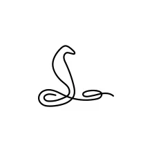 One Line Cobra Drawing: Practice Bold Animal Shapes with Simple Drawing Techniques