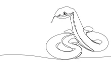 One Line Snake Art: Great Drawing Practice for Reptile Enthusiasts