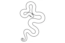 One Line Snake Art for Beginners: Explore the Form of a Poisonous Serpent