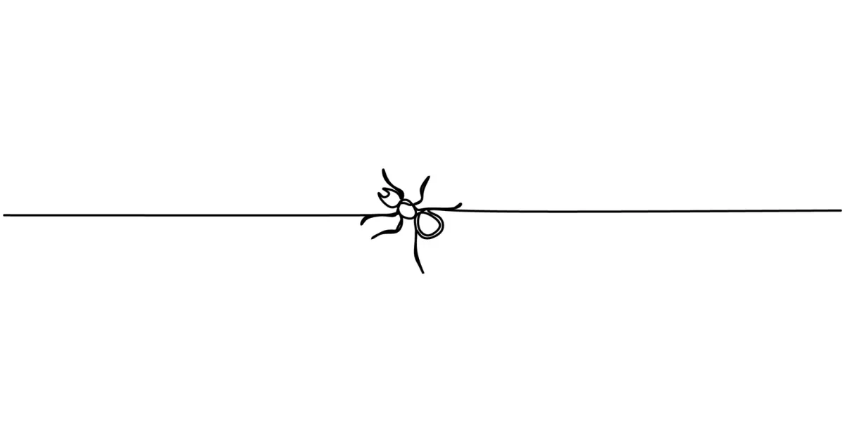 Simple One-Line Little Ant: Easy Drawing for Learning Insect Structure ...