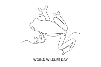 tree frog One-Line Tree Frog Drawing for Learning Limb Placement and Climbing Poses