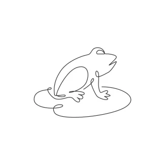happy frog One-Line Happy Frog Drawing to Build Positive Drawing Habits