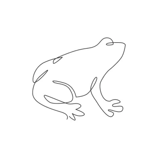 cute frog Easy One-Line Drawing of a Cute Frog to Build Artistic Confidence