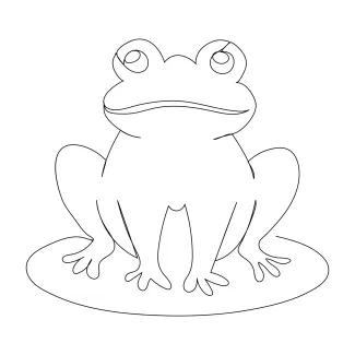 frog One-Line Frog Drawing: Simple Technique to Practice Animal Forms for Beginners