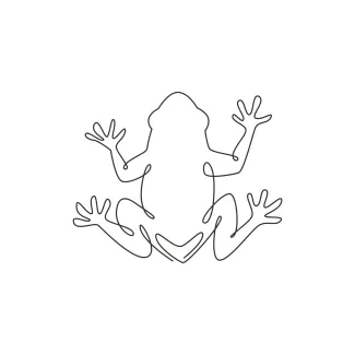 funny frog Draw a Funny Frog in One Line: Learn to Sketch Expressive Animal Shapes