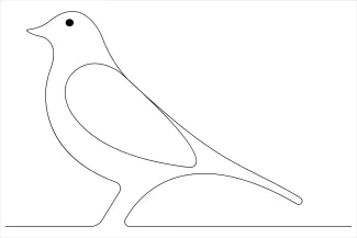 One Line Cute Bird Drawing: A Fun and Easy Way to Learn Drawing Basics