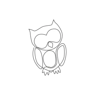 Easy One-Line Art of an Owl: Practice Focus and Form with Minimal Drawing Steps