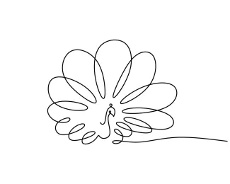 One-Line Peacock Drawing: Discover Bird Form and Elegance with Simple Shapes