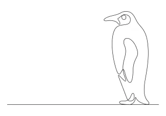 Learn to Draw a Penguin in One Line: A Fun Guide for Young and New Artists