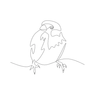 Sparrow Simple Sparrow One-Line Art: Build Drawing Skills with a Common Bird