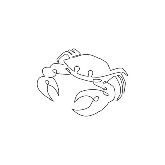Crab Practice Simple Animal Art with a One-Line Crab for All Ages