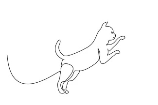 One Line Cat Head Drawing – Quick Practice for Feline Faces