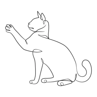 One Line Cat Art – A Fun and Simple Way to Draw Furry Friends