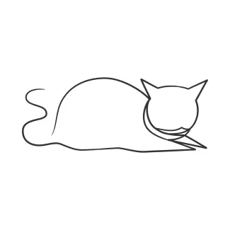 Continuous Line Cat Drawing – Develop Artistic Focus with a Single Line Sketch