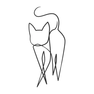 Single Line Cat Drawing – Explore Simple Shapes and Creative Thinking