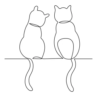 Easy Cat Drawing in One Line – Learn Animal Shapes with Minimal Techniques