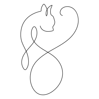 Simple Cat Drawing with One Line – A Fun Start for New Artists