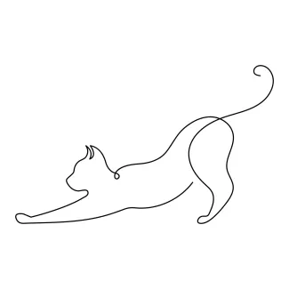 Cat in Continuous Line Art – Learn to Draw with a Simple Pet-Inspired Design