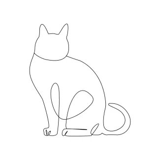  Line Cat Art – A Simple and Fun Drawing Style for All Ages