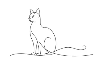 Draw a Cat in One Line – Simple Art Project for Kids and Beginners