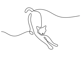  Line Cat Drawing Activity – A Relaxing Way to Learn Basic Drawing Techniques