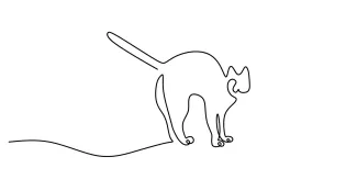 Easy  Line Cat Drawing – Perfect Practice for Beginners Who Love Animals
