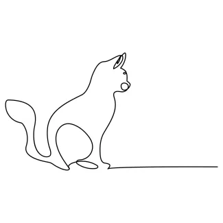 Practice  Line Cat Art – Build Drawing Skills with a Simple and Peaceful Animal
