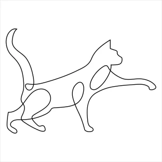  Line Cat Sketch – A Simple Way to Build Drawing Confidence