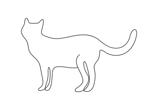 Easy Cat Drawing Using One Line – Build Artistic Skills with Simple Practice