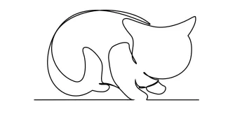 Single Line Cat Drawing for Everyday Creativity: Simple and Fun for All Ages
