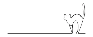 Draw a Black Cat in One Line: Fun and Easy Halloween or Everyday Practice