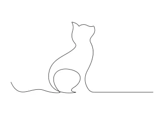 Cat in  Line: A Minimal Drawing Style for Easy Practice and Fun Learning