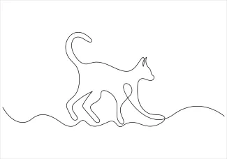 Draw a Cat Using One Line: Learn to Create Simple Animal Art Without Complexity