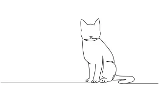 Cats in  Line Drawing: Practice Multiple Animal Shapes in a Simple and Fun Way