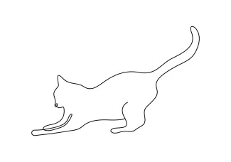  Line Cat Sketch: A Simple Art Exercise for All Ages